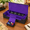 Large Black Purple, variant on Trading Card Storage Case with Playmat Compartment, Set Black Grey, Holds 2400+ Cards