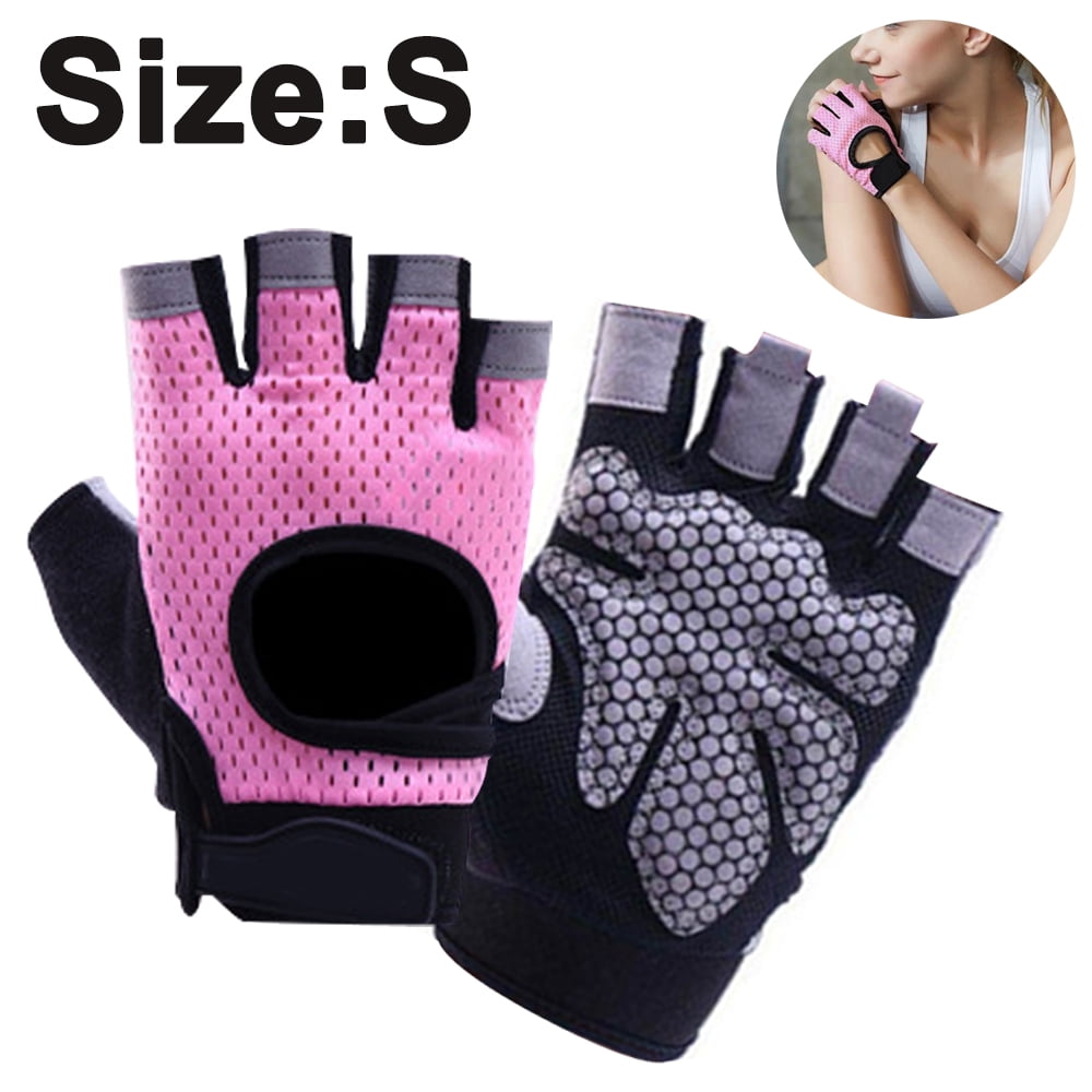 Men Weight lifting Gym Fitness Gloves Breathable With Gel Palm Workout Exercise 
