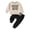 Beige, variant on Aunties Bestie Baby Clothes Gender Neutral Baby Boy Girl Long Sleeve Sweatshirt Pullover Pant Fall Solid Color Outfit (Beige, 3-6 Months)