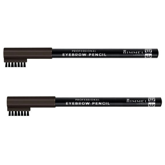 Pack of (2) Rimmel Professional Eyebrow Black Brown 0.05 Ounces