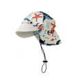 thumbnail image 2 of Long Sleeve Swimsuit for Boys with Print, Half-Zip Conjoined Design with Swim Hat for Summer Beach Pool, 2 of 5
