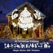 3D Rotating Projection Lamp With Remote Control LED Christmas Light LED Landscape Projector Garden Patio Stage Decoration