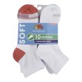 thumbnail image 3 of Fruit of the Loom Cushion Ankle Socks for Women, Sizes 4-10 (10-Pack), 3 of 5