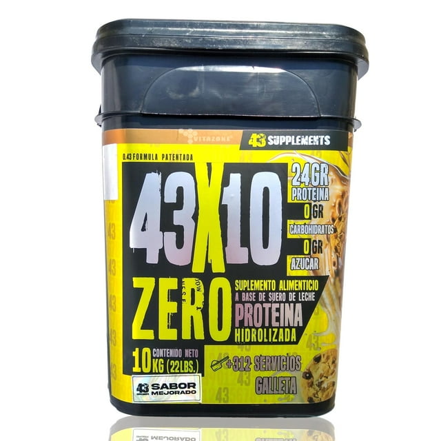 Proteína Zero Hidrolizada 43 Supplements 10 kg Galleta