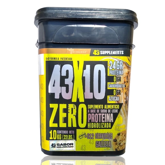 Proteína Zero Hidrolizada 43 Supplements 10 kg Galleta