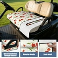 thumbnail image 4 of Pretty Floral Golf Cart Bench Cover 51" x 31" Towel Style Seat Protector for Most Golf Cart Models Front Seat, 4 of 8