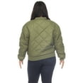 thumbnail image 3 of White Mark Women's Quilted Puffer Bomber Jacket, 3 of 7