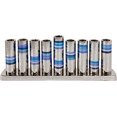 thumbnail image 2 of Majestic Giftware YE-HMV-2 Nickel Hammer Work Rings Chanukah Menorah, 13.5" x 5" x 2", Blue, 2 of 3