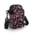 thumbnail image 3 of HELLHERO 4.33x1.97x7.09 Women Crossbody Bag, Unisex with Unique Gift Floral Ribbon Pattern Design, 3 of 7