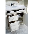 thumbnail image 4 of James Martin Furniture 157-V36-VV-3OCAR 36 in. Bristol Vintage Vanilla Single Bathroom Vanity with 3 cm Carrara White Top & Oval Sink, 4 of 6
