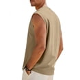 thumbnail image 3 of Mens Beach Sleeveless Shirts Workout Tank Tops Cut Off Shirts Gym Muscle Loose Fit Summer Vacation Tanks, 3 of 5