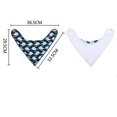 thumbnail image 4 of Babero turbante con esquina mordedor, babero mordedor, mordedor de silicona libre de BPA y broche ajustable para bebé niño (pack de 4) Ormromra WMPH-978, 4 of 4