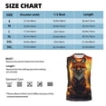thumbnail image 5 of Goofa Sunset Maple Tree Fox Printed Men's Sleeveless T-Shirt - Athletic Gym Workout Tank Top for Men - Moisture-Wicking, UPF 30+ Quick-Dry Muscle Tee-Small, 5 of 8
