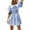 Light Blue, variant on XVJRHAK Beach Dresses For Women 2024 Vacation Women'S Summer Cut Out Casual Short Sleeve Dress Sweetheart Neck Tiered Mini Dresses Club Dresses For Women (Black,L)