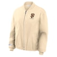 thumbnail image 3 of Women's WEAR by Erin Andrews  Cream San Francisco Giants Full-Zip Bomber Jacket, 3 of 4