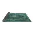 thumbnail image 2 of Ahgly Company Indoor Rectangle Medallion Light Blue Traditional Area Rugs, 2' x 3', 2 of 4