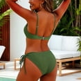 thumbnail image 4 of Fewfanhot Women Swimsuits Triangle Bikini Spaghetti Strap Push Up Swimsuit Cheeky Two Piece Bathing Suit, 4 of 6
