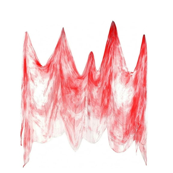 BGZLEU Halloween Blood Red Creepy Cloth - Large Halloween Spooky Cloth with Bloody Prints Scary Creepy Gauze Haunted House Decoration for Halloween Indoor Outdoor Party Supplies