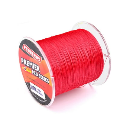 300M/328yards 4 Stands Braided Fishing Line 10LB Super Strong PE Fishing Line Color:Red