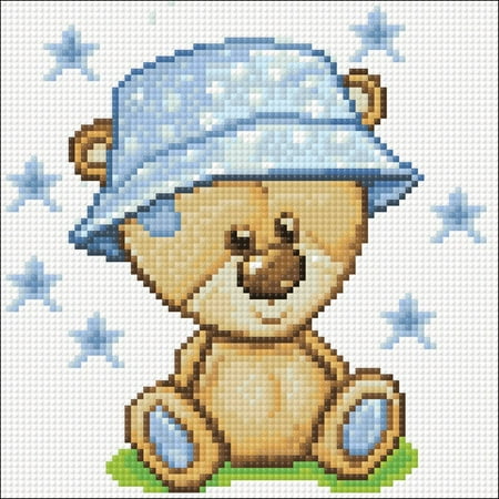 UPC: 4630103943940 | Diamond Painting Kit Teddy Bear Crafting Spark 7.9 x 7.9 in CS2710 Diamond Art