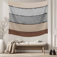thumbnail image 5 of Brown Grey Large Tapestry for Bedroom Wall Hanging Tapestry, Vintage Stripe Farmhouse Wood Grain Ombre Ceiling Backdrop Tapestries Poster Blanket Wall Decor for Teens Room Living Room Dorm 100" x 59", 5 of 8
