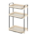 thumbnail image 2 of Three-decker Cup Storage Shelf, 10.03*14.76*23.42 Inch Counter Organizer Rack Pantry Storage Bathroom Bedroom Office Table Desk Space Saving Steel Frame Stackable Rust Resistant Non Slip, 2 of 8