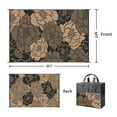 thumbnail image 4 of KUETH 6'x 9' Outdoor Rug Plastic Waterproof Outside Foldable Flower Mat UV Resistant Patio RV Deck Carpet,Black Brown, 4 of 5
