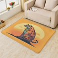 thumbnail image 2 of Tiger Area Rug 6x9, Wild Tiger Rugs for Bedroom Living Room, Animal Carpet, Machine Washable Rug, Non Slip soft Low Pile Rugs Large Area Rug Home Decor, 2 of 7