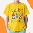 thumbnail image 2 of NAFUU Boys T-Shirts Happy Last Day Of School Cartoon Prints Shirt Short Sleeve Round Neck Tee Cute Tops For Boys Sizes 2-3 Years, 2 of 5