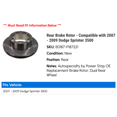 thumbnail image 2 of Rear Brake Rotor - Compatible with 2007 - 2009 Dodge Sprinter 3500 - Power Stop, 2 of 2