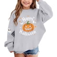 thumbnail image 5 of Enjoytime Halloween Girls Sweatshirt Pumpkin Graphic Crew Neck Long Sleeve Pullover Top Cute Fall Fashion Kids Clothes 1-14 Years, 5 of 7