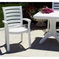 thumbnail image 4 of Ensemble de 5 Pcs Table de Patio Ronde en Résine de 42 Pouces et 4 Chaises en Résine, Blanc, 4 of 4