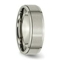 thumbnail image 6 of Titanium Ridged Edge 7mm Brushed and Polished Band, 6 of 8