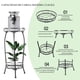 thumbnail image 3 of Soporte para Plantas, Base para Macetas Metálica de 2 Niveles de 21.7 Pulgadas, Soportes para Macetas, Porta Macetas, Maceteros, Estante para Macetas, 3 of 6