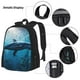 thumbnail image 3 of Easygdp Ocean Dolphin Fish School Mochila para Niños y Niñas con Set de Caja de Almuerzo y Estuche para Lápices 3 en 1, Mochila Escolar Estampada para Adolescentes, 3 of 7