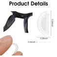 thumbnail image 2 of RUseeN Eyeglass Nose Pads, Anti Slip Nose Pads for Glasses with Super Sticky Backing, Soft Silicone Adhesive Glasses Nose Pad for Glasses, Sunglasses and Eye Wear (Clear, 20 Pairs), 2 of 8