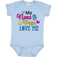 thumbnail image 3 of Inktastic My Nana and Papa Love Me with Hearts Boys or Girls Baby Bodysuit, 3 of 5