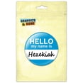 thumbnail image 1 of Hezekiah Hello My Name Is Pinback Button Pin Badge, 1 of 2