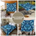 thumbnail image 6 of Blue Ombre Scale Tapestry for Bedroom Wall Hanging Tapestry, Abstract Art Ocean Coastal Ceiling Backdrop Tapestries Poster Blanket Wall Decor for Teens Room Living Room Dorm 51" x 59", 6 of 8