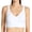 White, variant on Women's Naomi & Nicole 7511 Wireless Longline Lounge Bra (Warm Beige M)