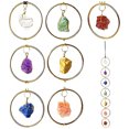 thumbnail image 2 of Coste 7 Chakras La Pared Natural Healing Crystal Hanging Ornament (Oro), 2 of 8
