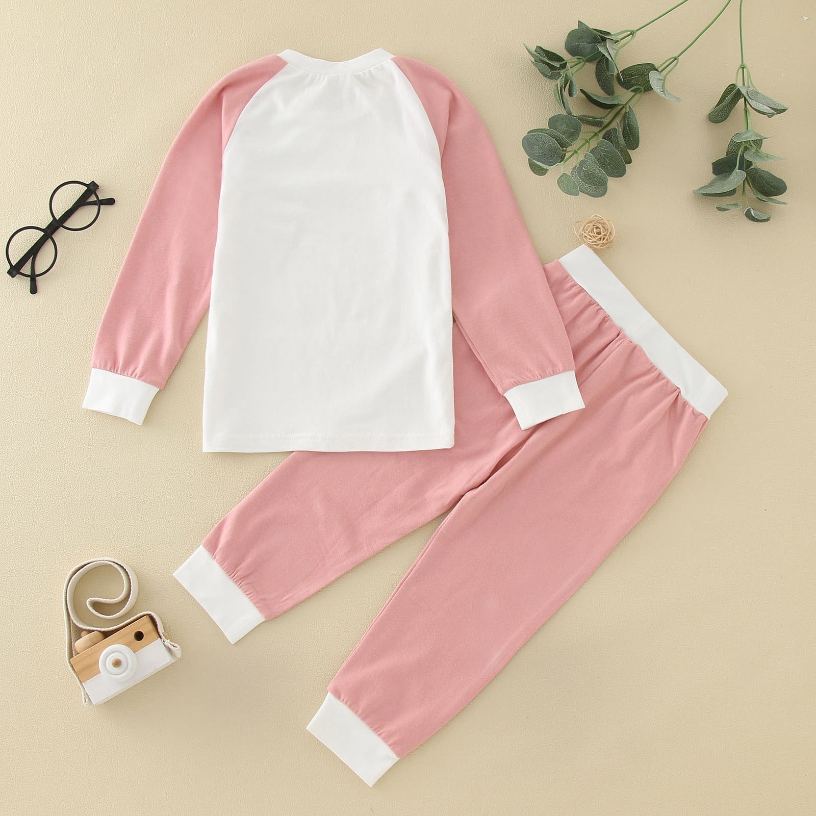 Akiihool Baby Girl Fall Outfits Fall Outfits for Toddler Girls Two Piece Top and Legging Sets for Baby Girls Clothing (R,3-4 Years)