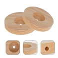 thumbnail image 2 of 2pcs Round Wooden Lamp Base Diy Lamp Making Material Base Sturdy Wood Table Lamp Base, 2 of 5