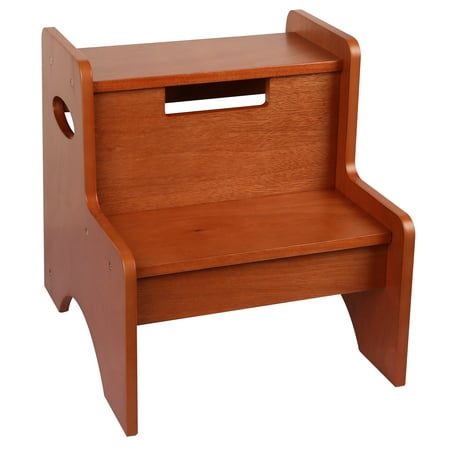 Wooden Step Stool - Wildkin Two Step Stool - Maple Finish