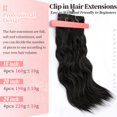 thumbnail image 3 of Extensiones de pelo sintético con clip KookaStyle, largas y onduladas, 20 cm, 3 of 9