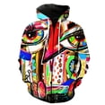 thumbnail image 1 of Sudadera con capucha y cremallera para hombre con grafiti de arte abstracto, primavera 2024, gran oferta, camisetas con estampado 3D, estilo Harajuku, chaquetas con capucha y manga larga, divertidas., 1 of 6