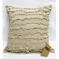 thumbnail image 3 of Fennco Styles Modern Fringe Stripe Cotton Decorative Throw Pillow 17" W x 17" L - Cotton Cushion for Home, Farmhouse, Couch, Living Room, Bedroom and Office Décor, 3 of 14