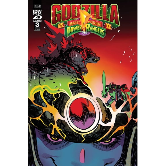 Godzilla Vs Mmpr Ii #3 Cvr A Rivas Idw-prh Comic Book