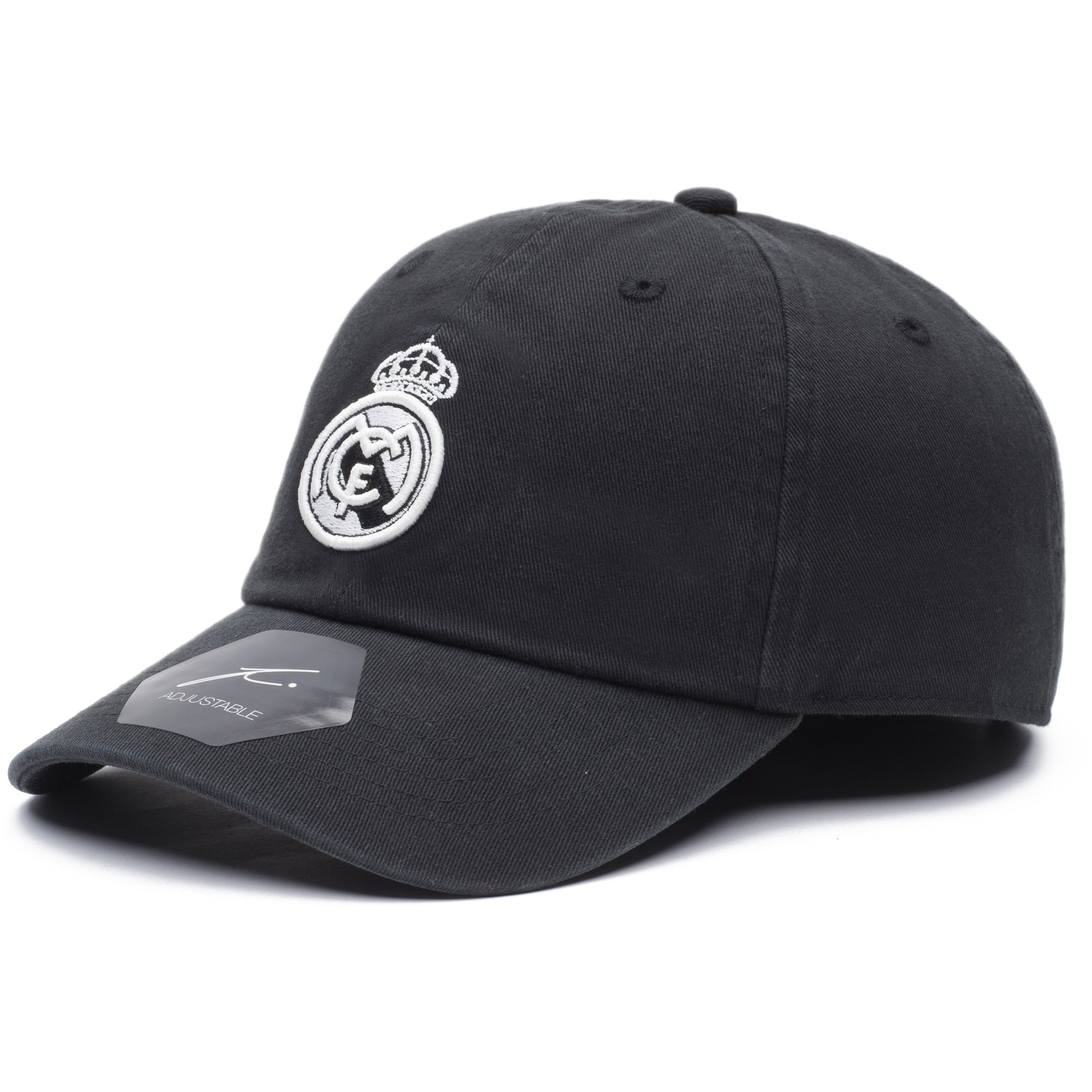Fan Ink Real Madrid Soft Touch Adjustable Snapback Hat/Cap Grey/Blue