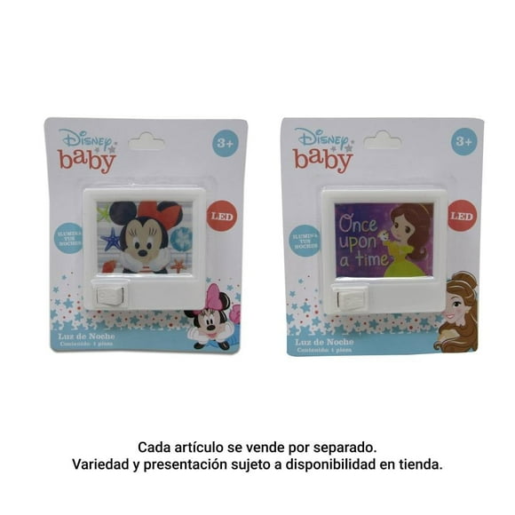 Luz de Noche para Bebé Disney Baby de led varios modelos 1 pza.